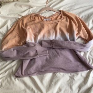 LONG SLEEVE, TIE-DYE CROP